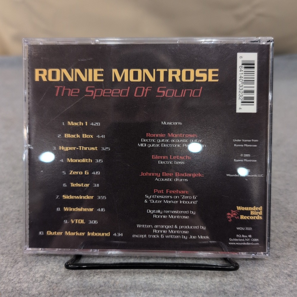 Ronnie Montrose The Speed of Sound CD 2005 Wounded Bird Records WOU 3323 Rock - Picture 2 of 2